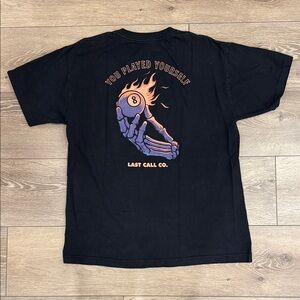 Black Last Call Graphic T-Shirt